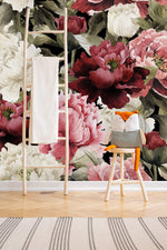 Vintage Giant Peonies Wallpaper Mural