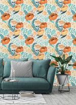 Stylish Vintage Poppy Flowers Wallpaper Vogue