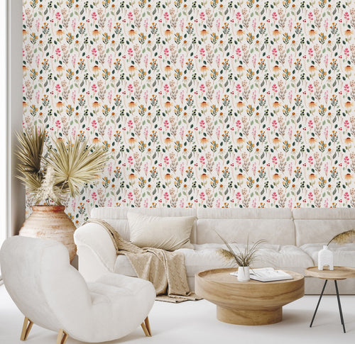 Contemporary Little Wildflowers Wallpaper