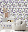 Purple Exotic Flowers Wallpaper
