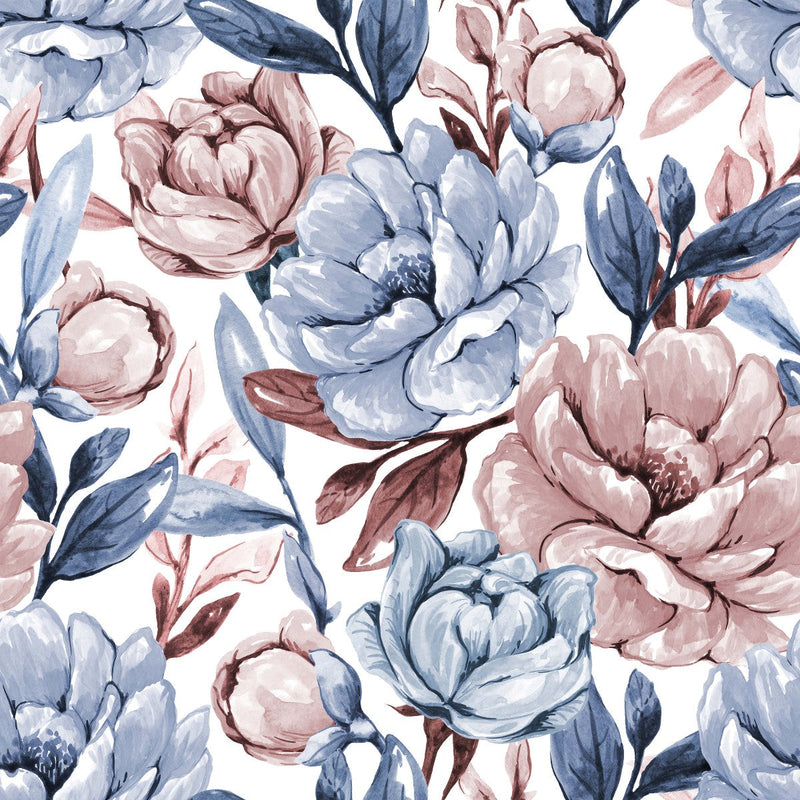 Blue and Beige Wallpaper