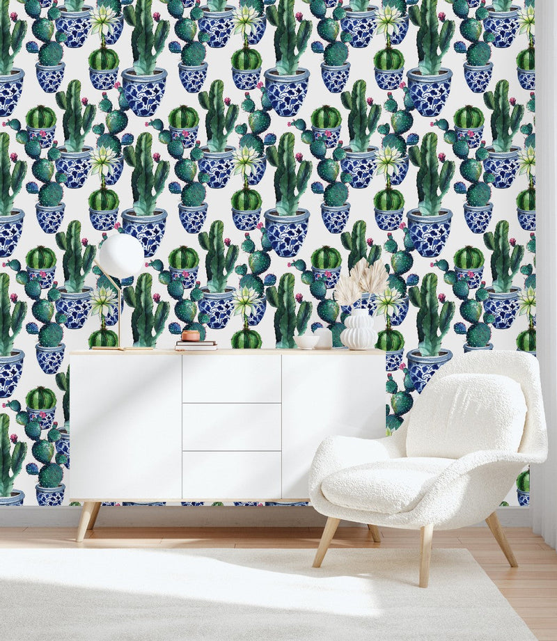 Cactus in Pot Wallpaper