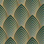 Green and Gold Design Wallpaper