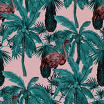 Pink Wallpaper with Palms