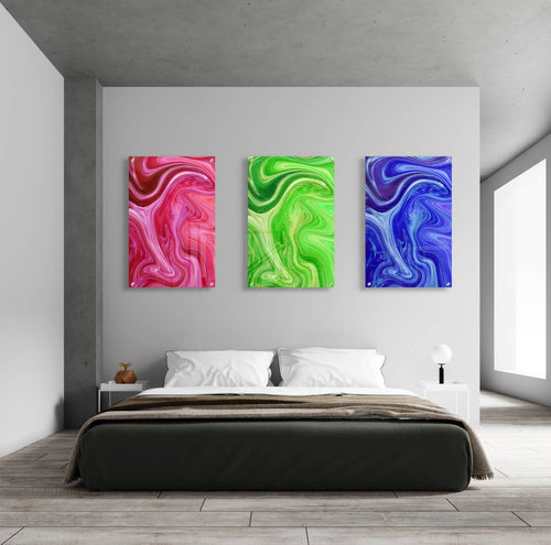 Bright Colors Set of 3 Prints Modern Wall Art Modern Artwork
