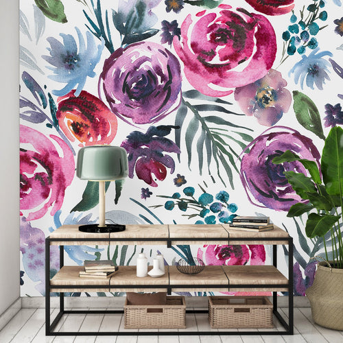 Watercolor Flowers Wallpaper