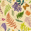 Beige Wallpaper with Ferns