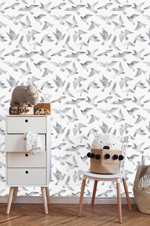 Watercolor Birds Wallpaper