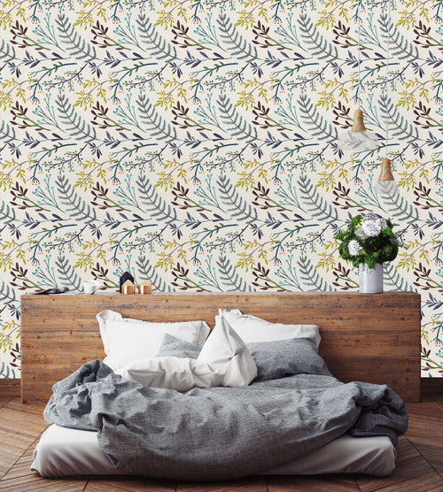 Watercolor Botanical Background Wallpaper
