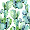Voguish Watercolor Cactus Wallpaper Vogue