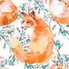 Watercolor Fox Nursery Wallpaper