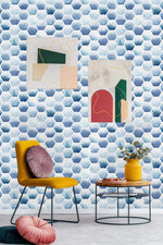 Watercolor Hexagonal Wallpaper
