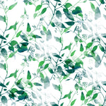 Watercolor Leaves Pattern Wallpaper