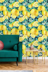 Watercolor Lemons Wallpaper