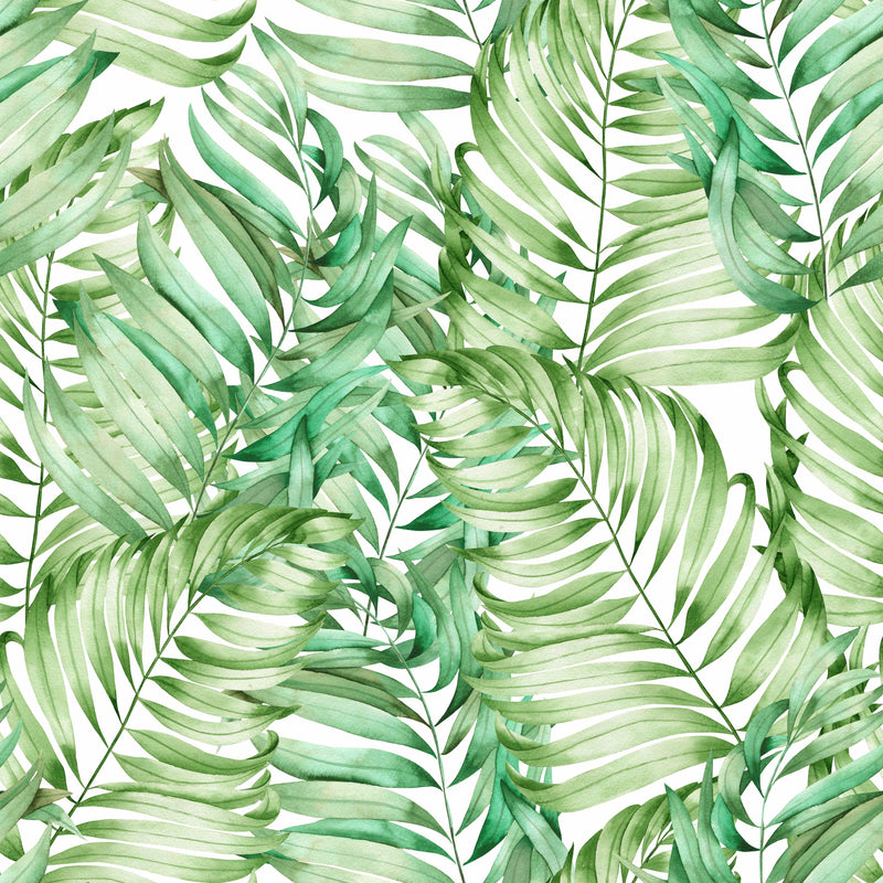 Watercolor Palm Leaves Wallpaper