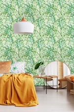 Watercolor Palm Leaves Wallpaper