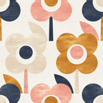 Watercolor Style Flowers Wallpaper
