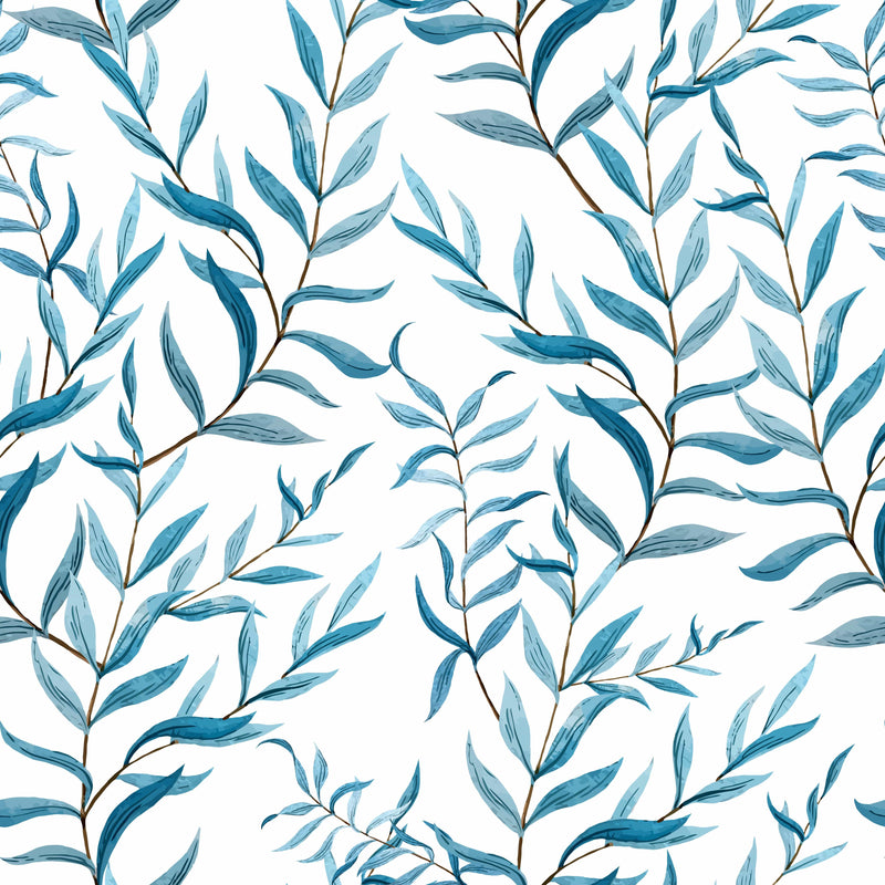 Watercolor Style Leaves Wallpaper