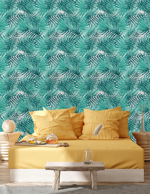 Watercolor Tropical Leaves Wallpaper
