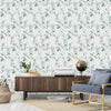 Contemporary Green Leaves Wallpaper Tasteful Select