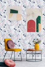 Stylish Wild Berries and Leaves Wallpaper Chic