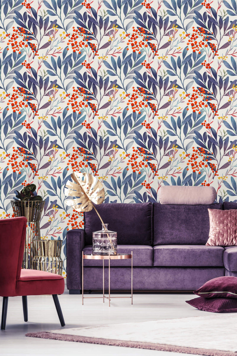 Wild Berries Style Wallpaper