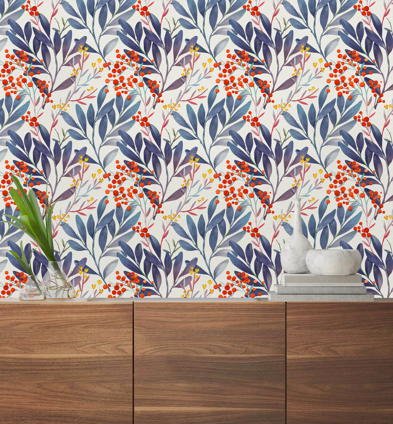 Wild Berries Style Wallpaper