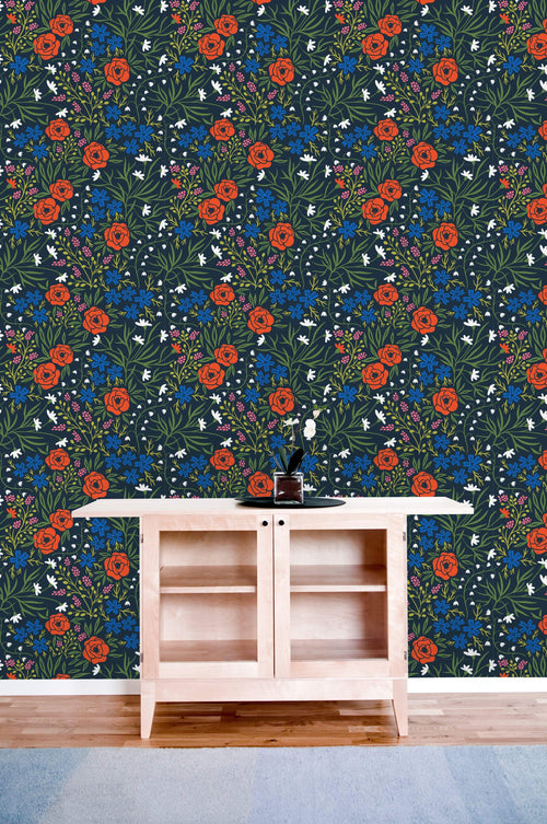 Wild Poppy Flowers Wallpaper