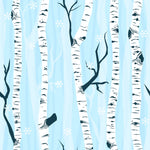 Winter Birch Forest Wallpaper