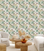 Plants and Butterflies Wallpaper