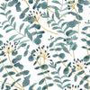 Dark blue Leaves with Berries Wallpaper