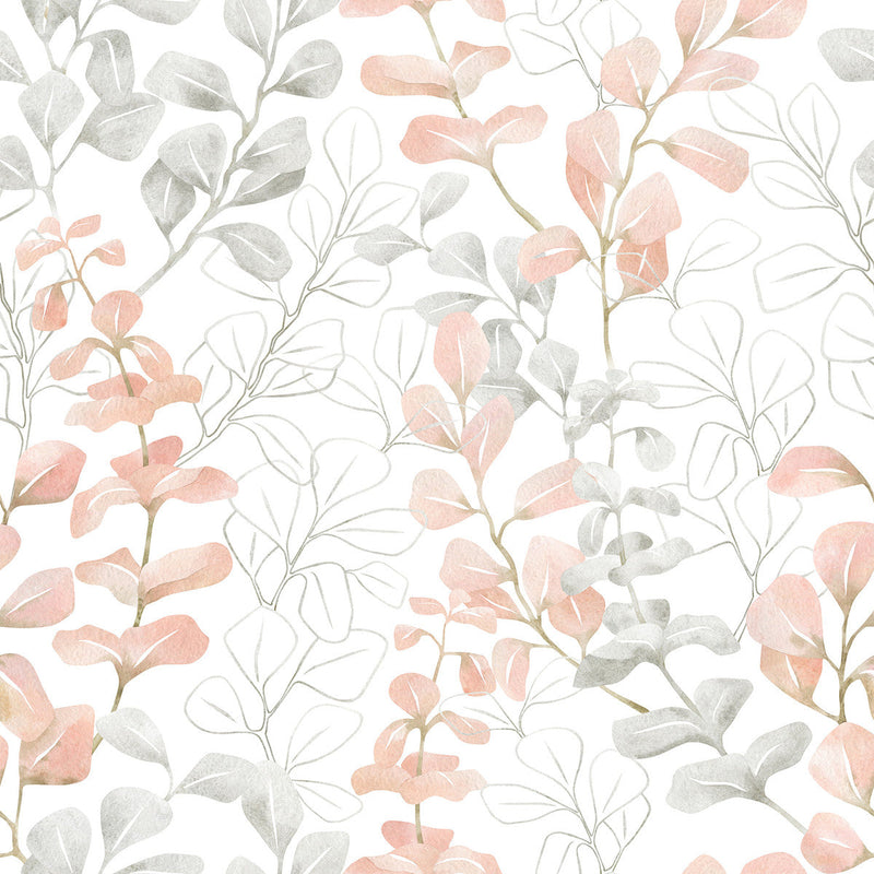 Modish Light Leaves Wallpaper Smart