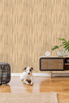 Wooden Stripe Mosaic Wallpaper Wallpaper