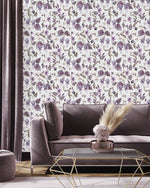 Modish Purple Leaves Wallpaper Smart