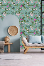 Contemporary Little Pink Flowers Wallpaper Chic