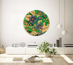Flowers and Berries Printed Mirror Acrylic Circles