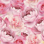 Pink Roses and Peonies Wallpaper