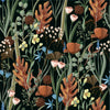 Modish Botanical Plants Wallpaper Fashionable