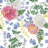 Fashionable White Floral Wallpaper Smart