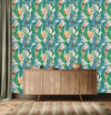 Parrots and Butterflies Wallpaper