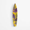 Purple Palm Leaves Acrylic Surfboard Wall Art