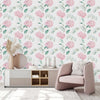 Contemporary Pink Little Flowers Wallpaper Smart