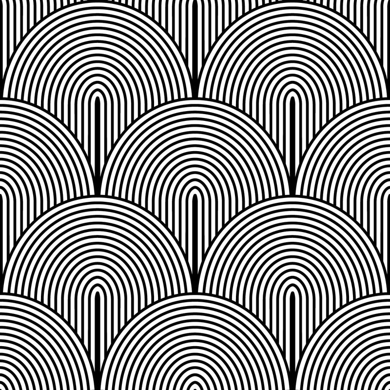 Black and White Geometrical Wallpaper