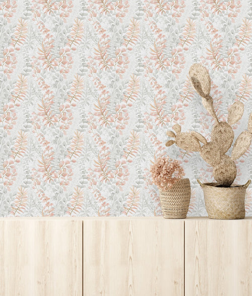 Elegant Gentle Leaves Wallpaper Vogue