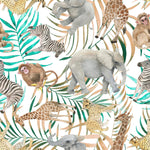Fashionable Exotic Animals Wallpaper