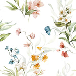 Watercolored Little Flowers Wallpaper