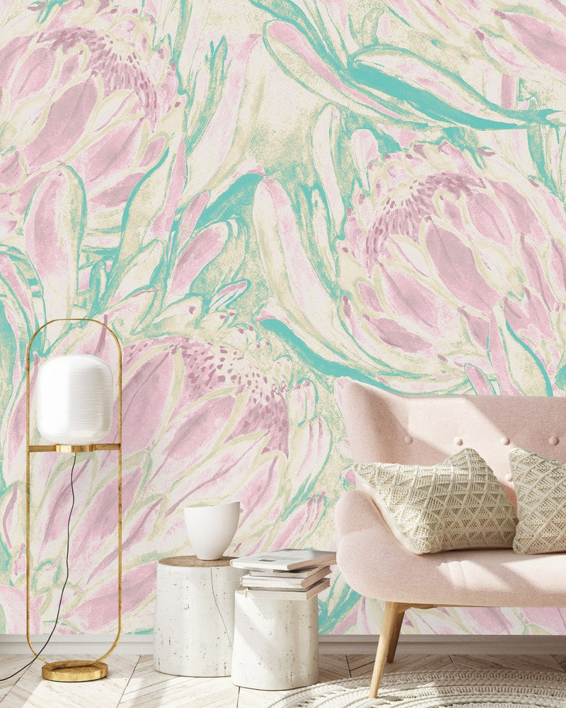 Light Protea Wallpaper