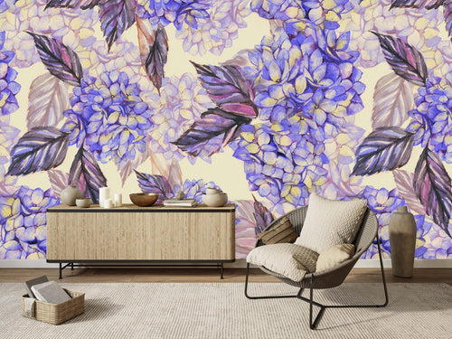 Purple Hydrangea Wallpaper