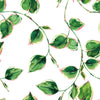 Stylish Green Leaves Wallpaper Chic High-Quality