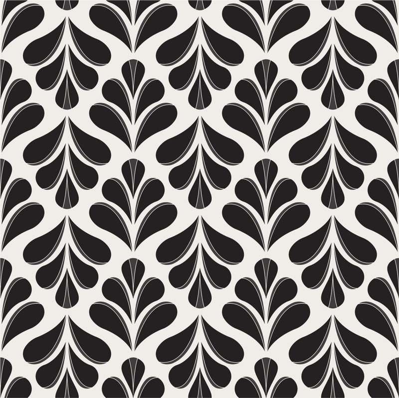 White Wallpaper with Abstract Design